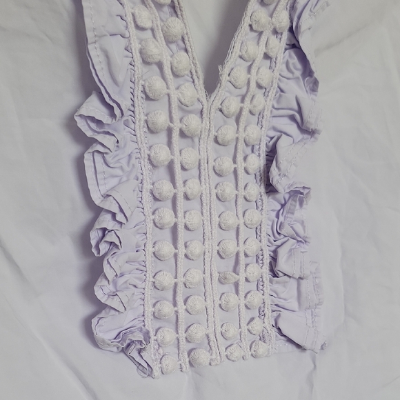Talbots Light Purple Ruffle Blouse - Picture 4 of 4